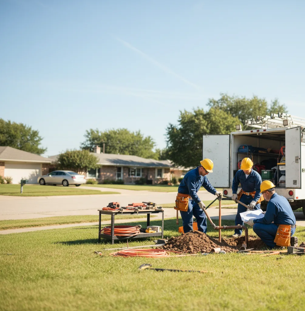 Sewer Line Repair in Hull, TX